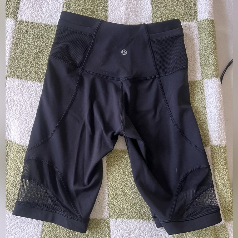 Lululemon 9” black biker shorts